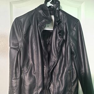 Faux leather jacket